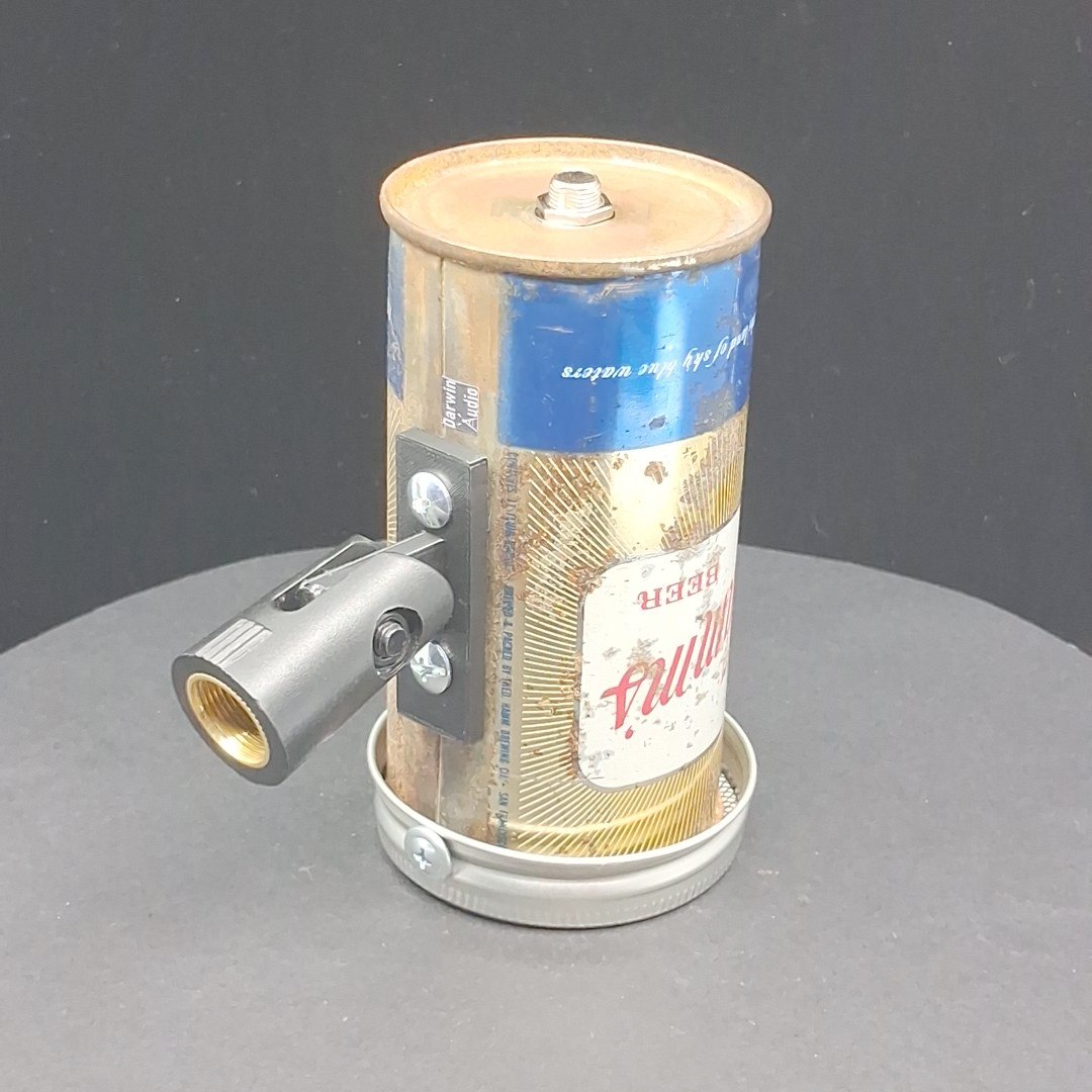 Lo Fi Beer Can Microphone - Rusty Gold Hamm's