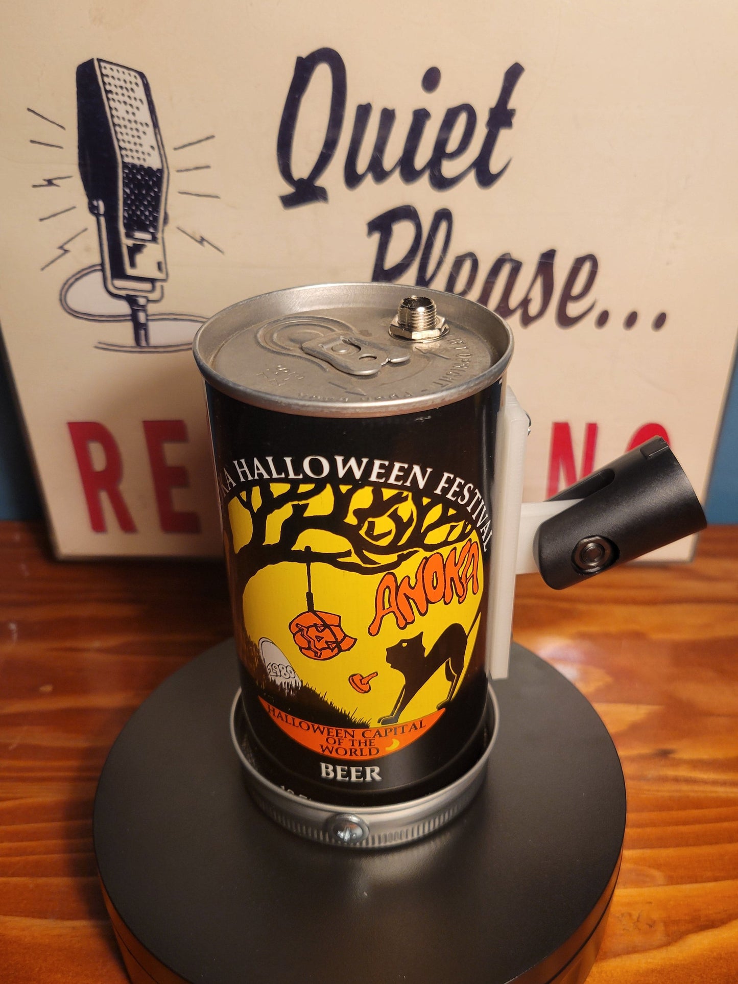 Lo Fi Beer Can Microphone - 1980 Minnesota Halloween Festival, Black Cat Graveyard