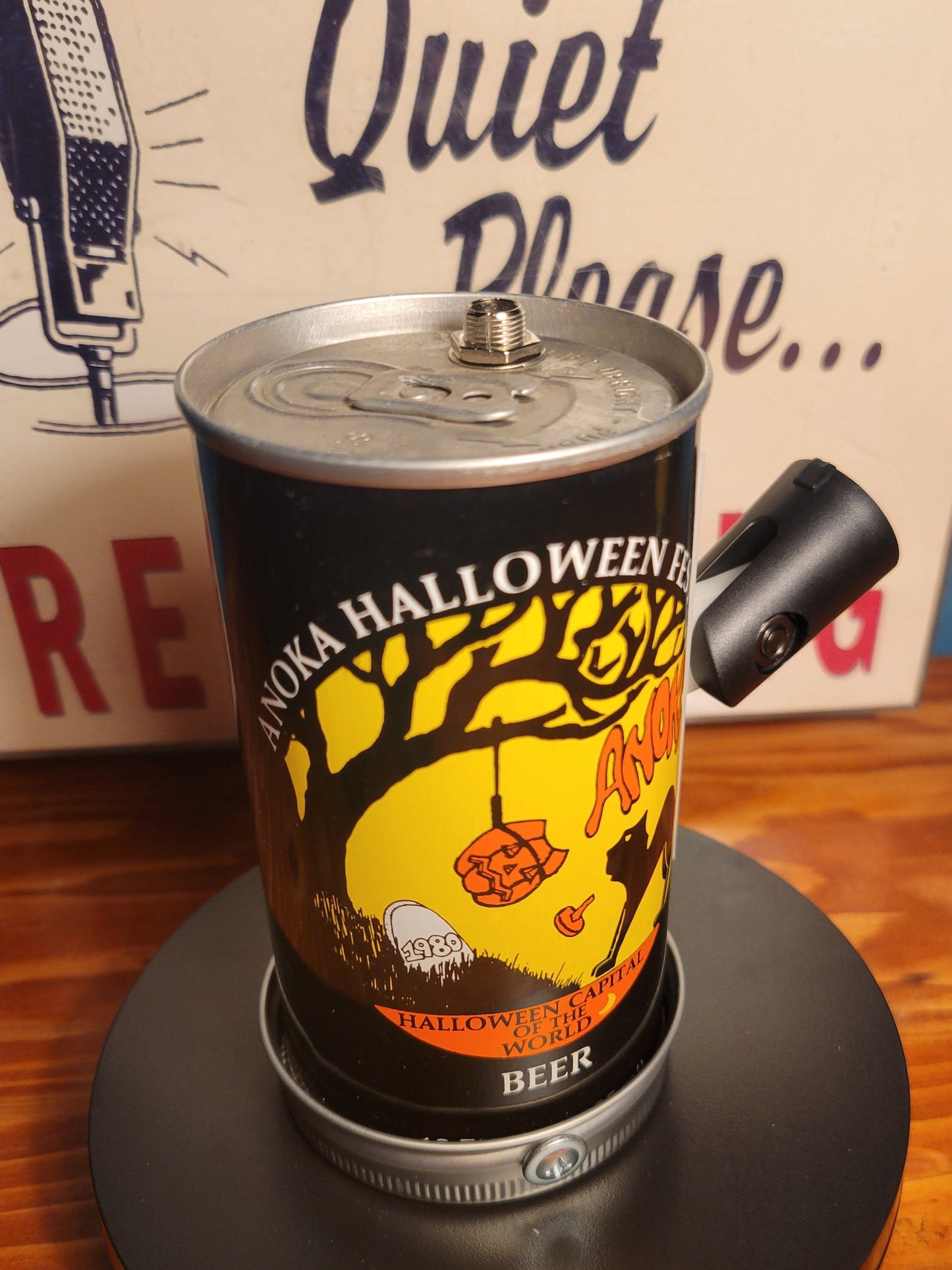 Lo Fi Beer Can Microphone - 1980 Minnesota Halloween Festival, Black Cat Graveyard