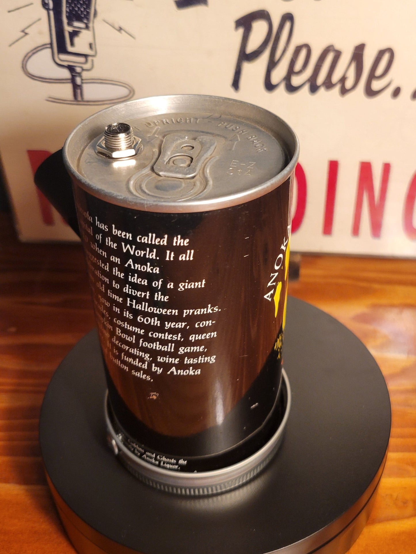 Lo Fi Beer Can Microphone - 1980 Minnesota Halloween Festival, Black Cat Graveyard