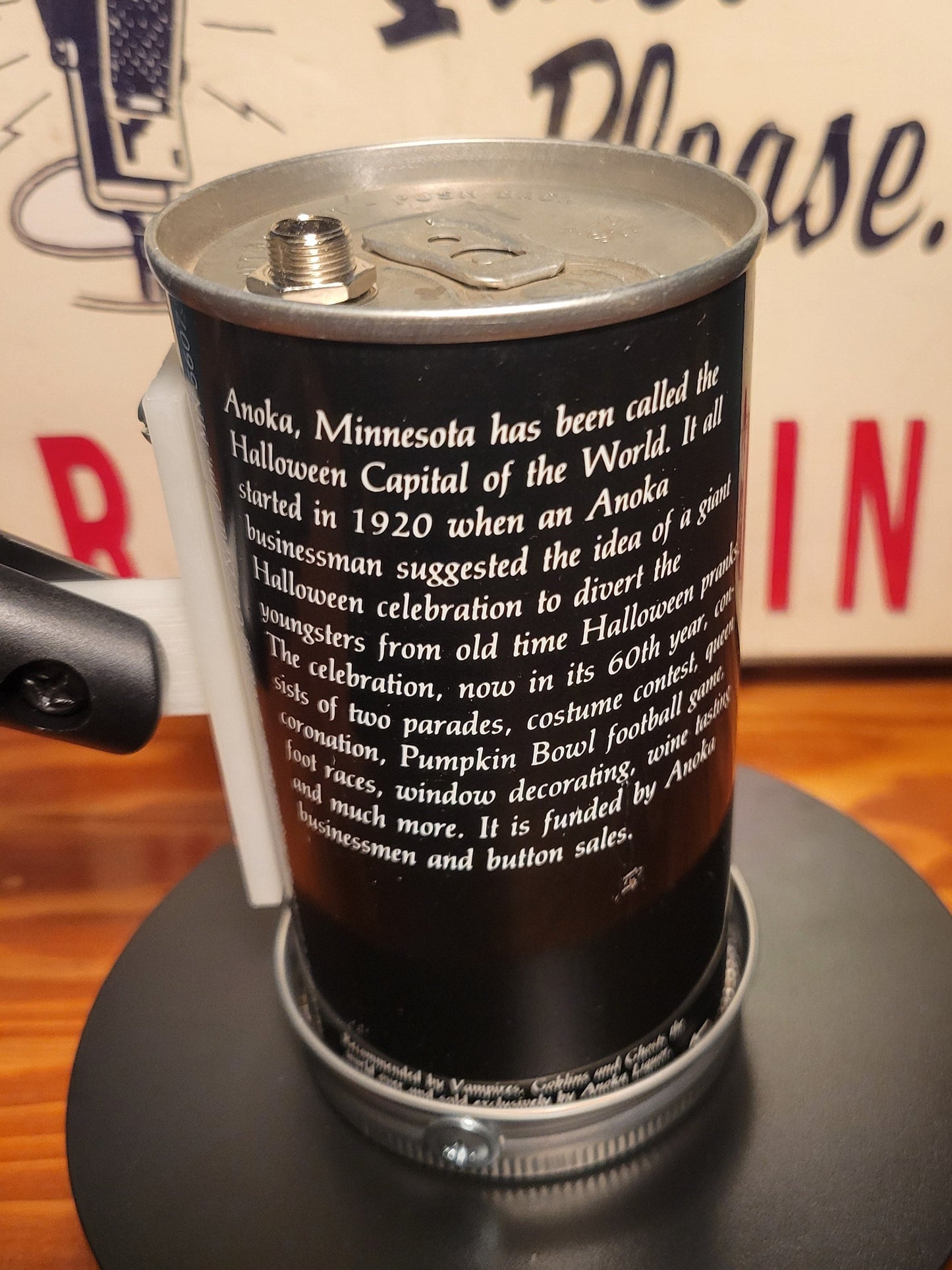 Lo Fi Beer Can Microphone - 1980 Minnesota Halloween Festival, Black Cat Graveyard