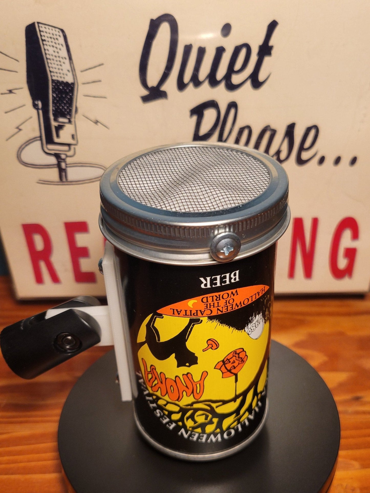 Lo Fi Beer Can Microphone - 1980 Minnesota Halloween Festival, Black Cat Graveyard
