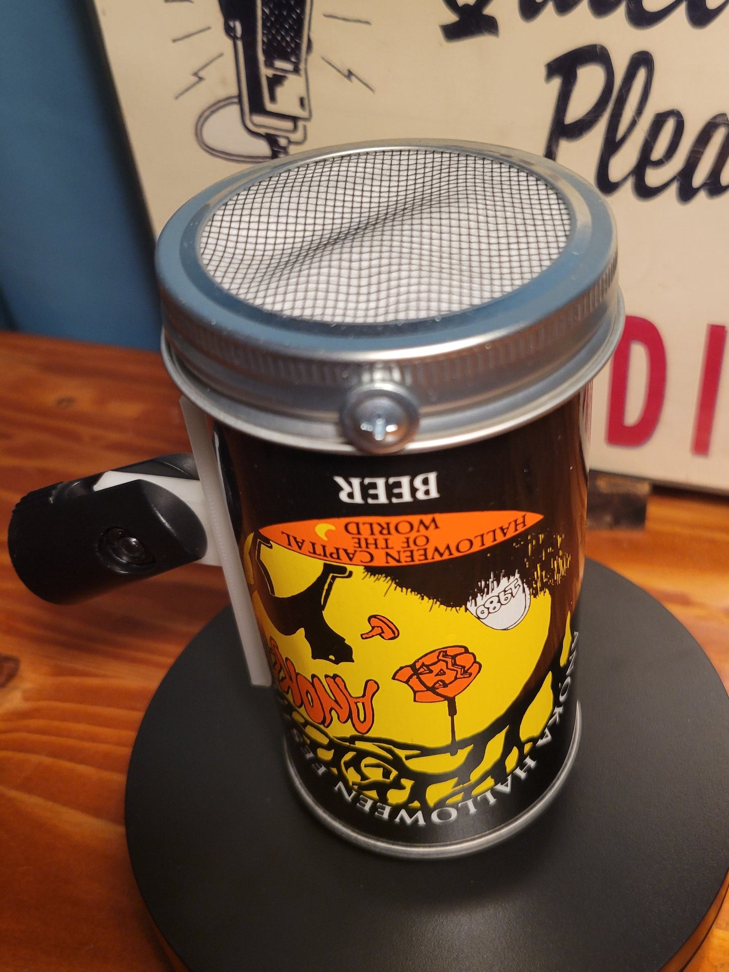 Lo Fi Beer Can Microphone - 1980 Minnesota Halloween Festival, Black Cat Graveyard