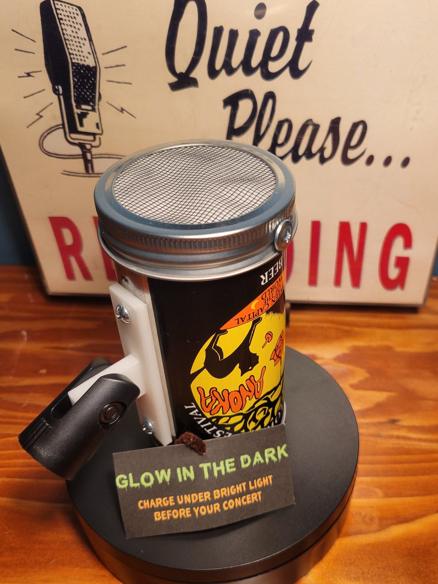 Lo Fi Beer Can Microphone - 1980 Minnesota Halloween Festival, Black Cat Graveyard