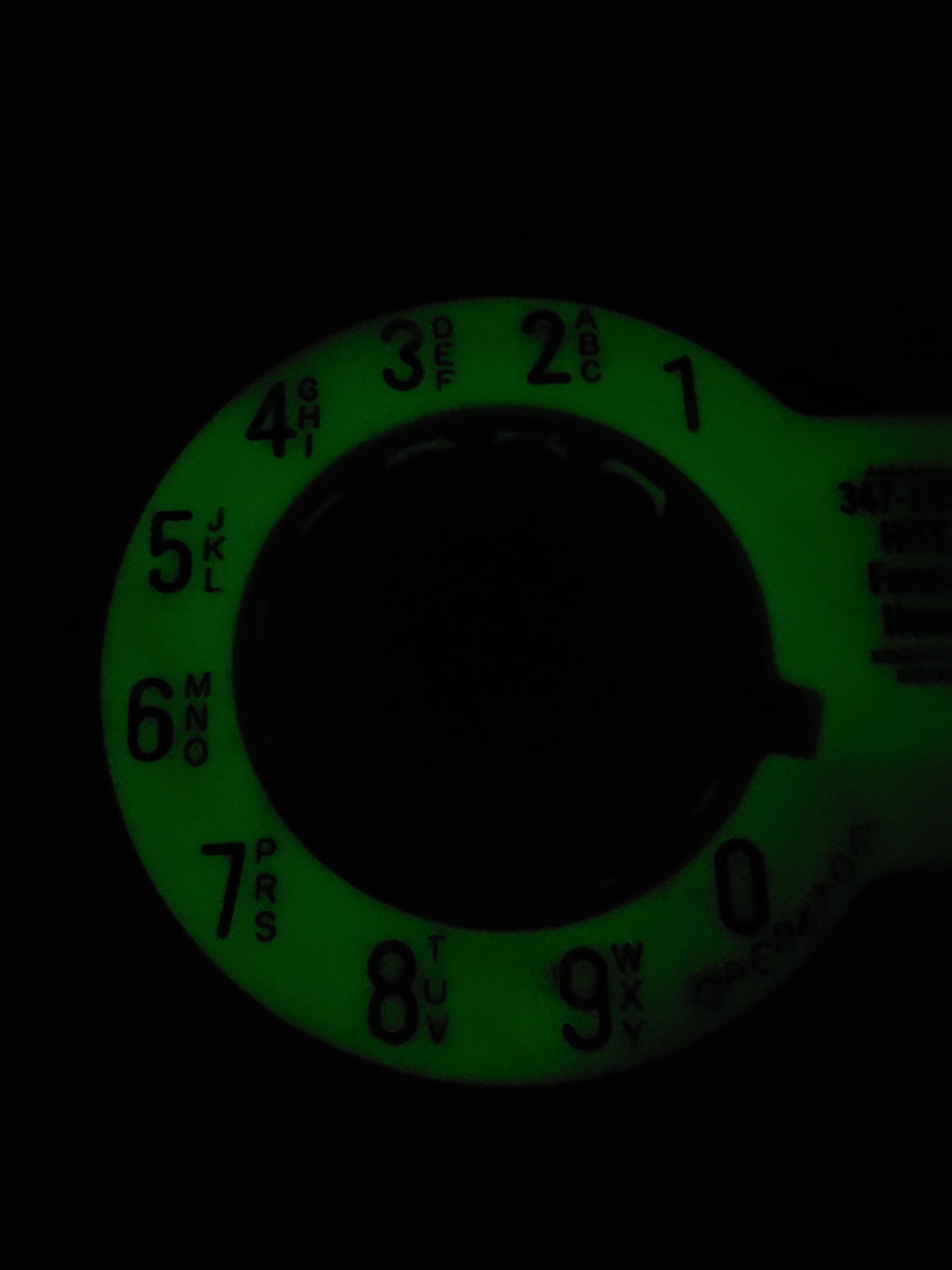 Telephone Microphone - 1-of-1 Glow in the Dark Funeral Home