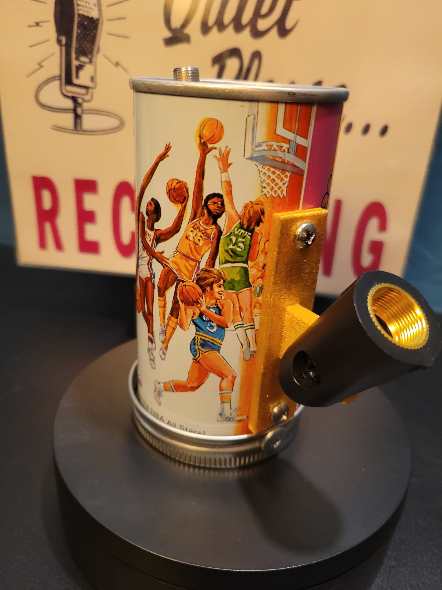 Lo Fi Soda Can Microphone - Root Beer, Golden Handle 1977 NBA All Star Game