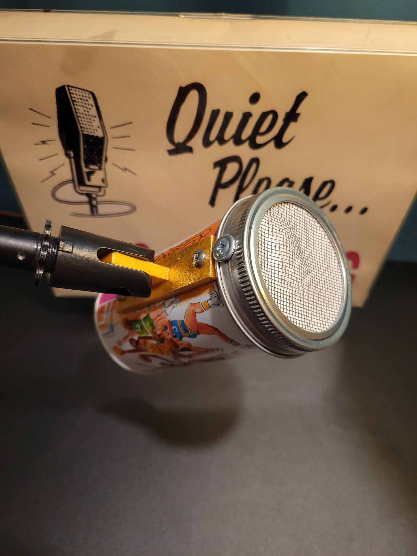 Lo Fi Soda Can Microphone - Root Beer, Golden Handle 1977 NBA All Star Game