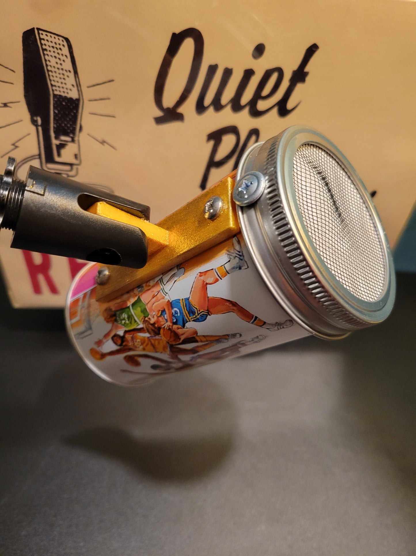 Lo Fi Soda Can Microphone - Root Beer, Golden Handle 1977 NBA All Star Game