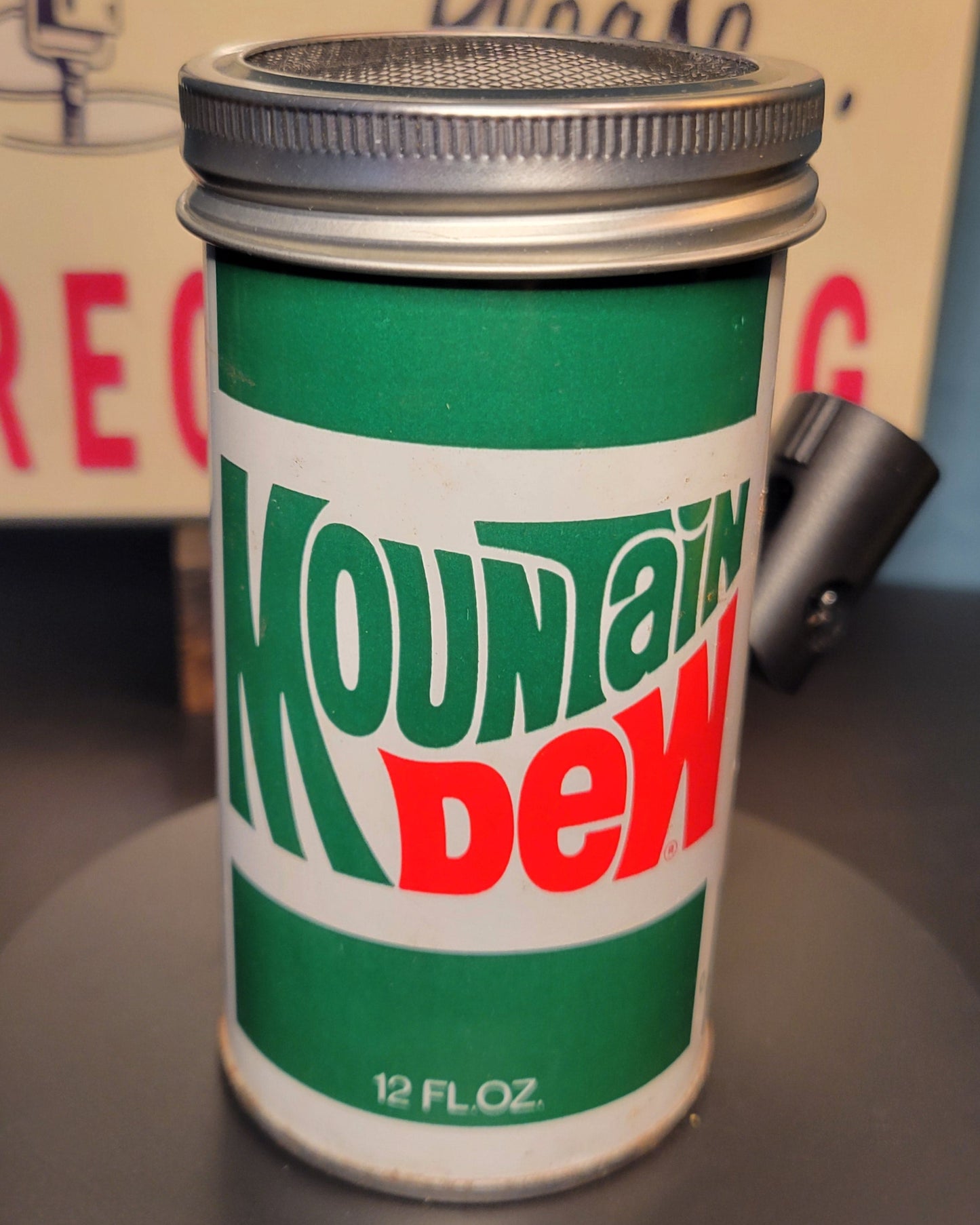 Lo Fi Soda Can Microphone - 1970s Mountain Dew
