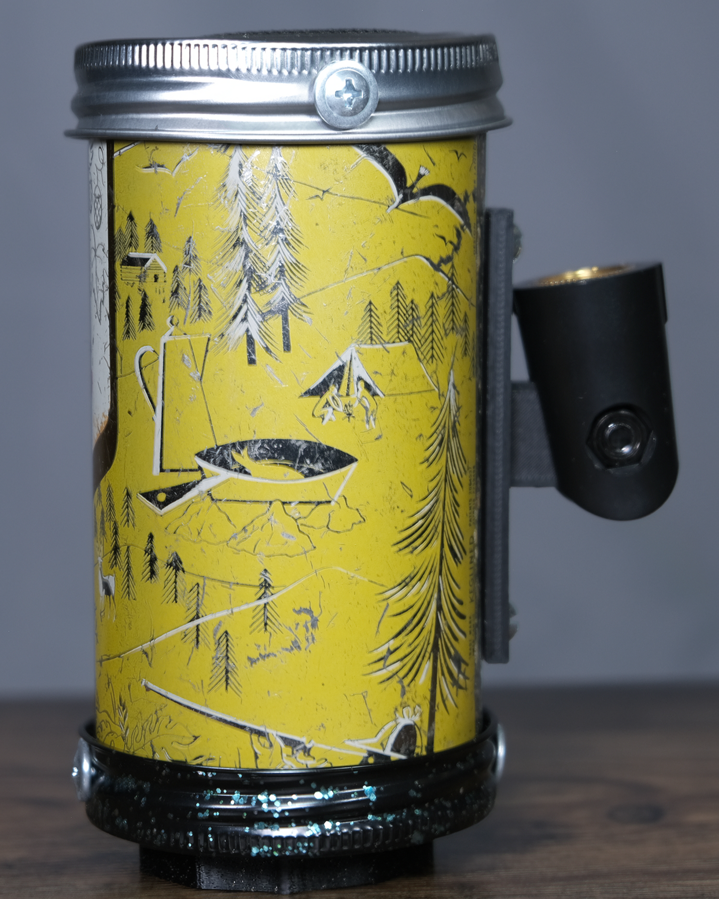 Lo Fi Beer Can Microphone - 1950s Boeing Wind Tunnel Rainier, Yellow Fishing and Camping