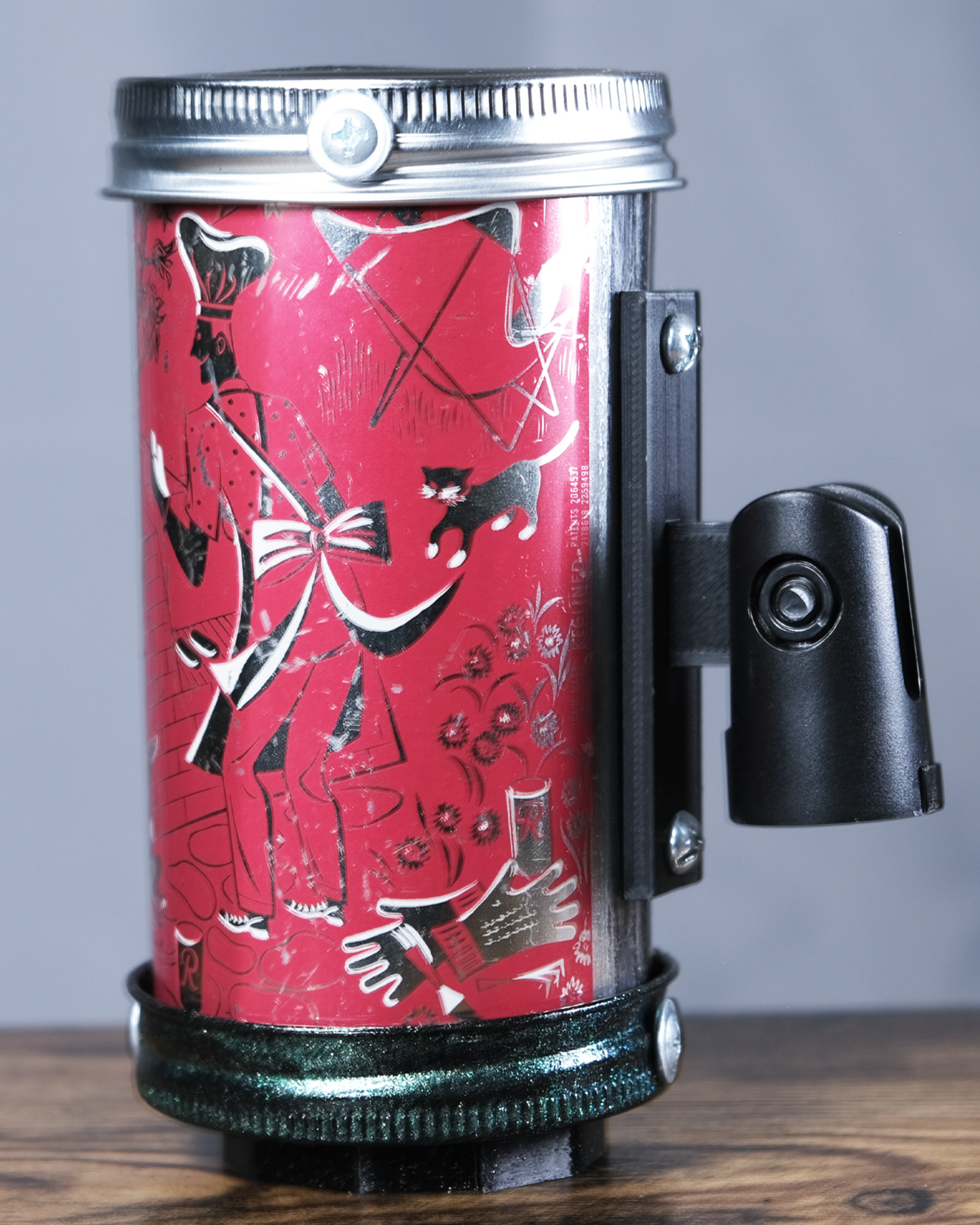 Lo Fi Beer Can Microphone - 1950s Boeing Wind Tunnel Rainier, Red BBQ House Sunset Party
