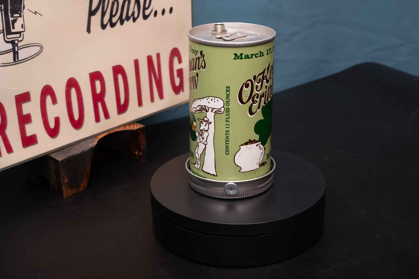 Lo Fi Beer Can Microphone - St. Patrick O'Keenan's Erinbrew Leprechaun