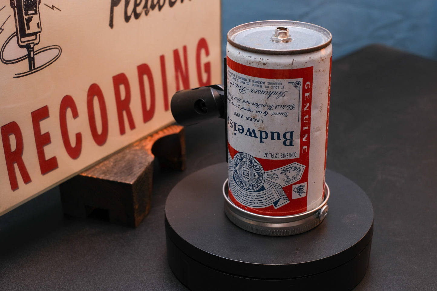 Lo Fi Beer Can Microphone - Classic Budweiser