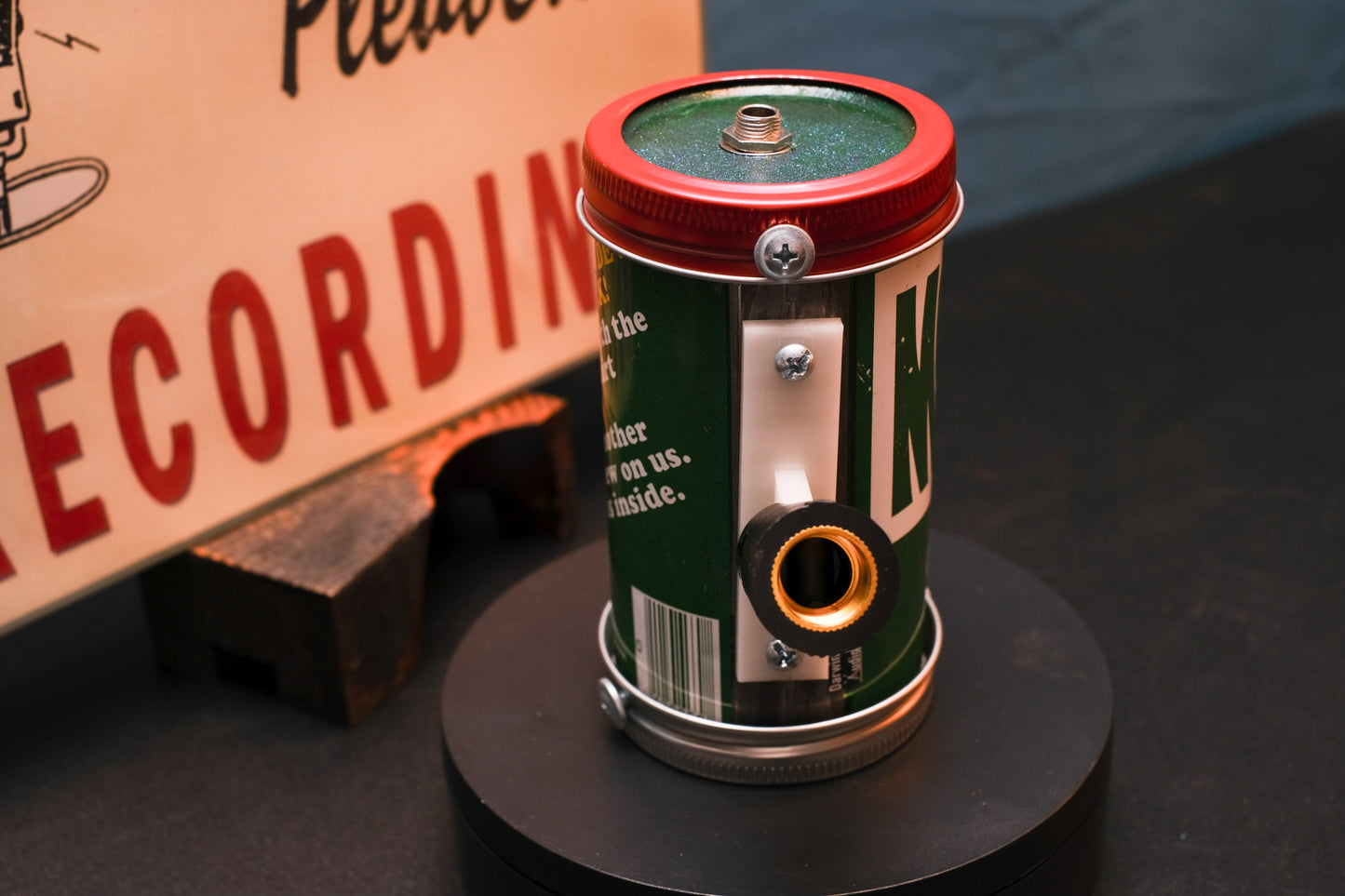 Lo Fi Soda Can Microphone - 1970s Rare T-Shirt Giveaway Mountain Dew