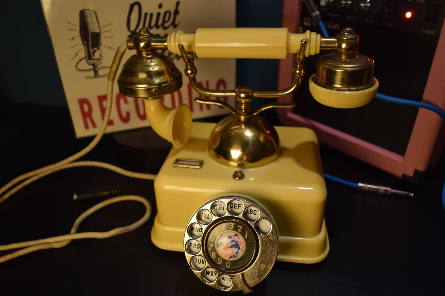 Telephone Microphone - 1980s French Style Made in Singapore