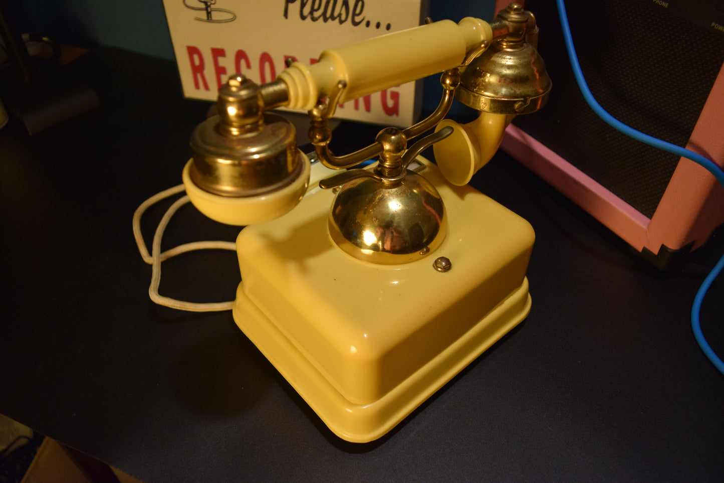 Telephone Microphone - 1980s French Style Made in Singapore