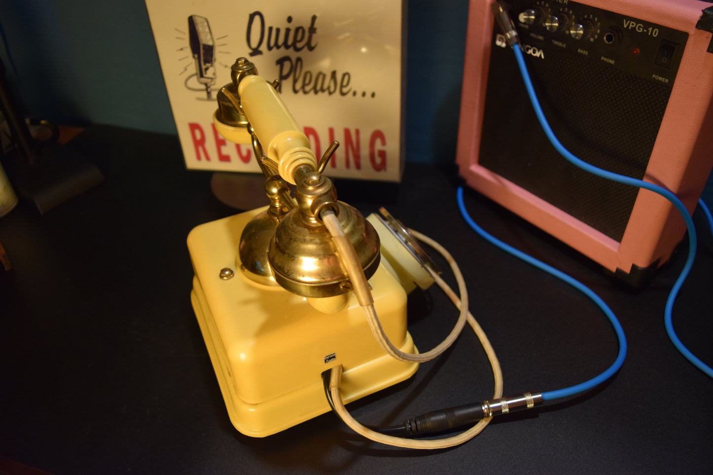 Telephone Microphone - 1980s French Style Made in Singapore