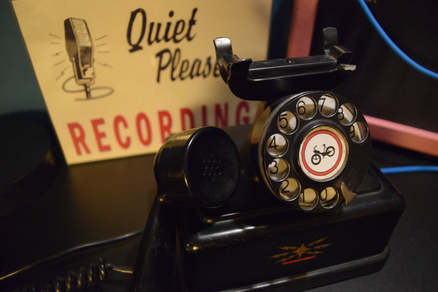 Telephone Microphone - 1940s Metal Norway Telegrafverket