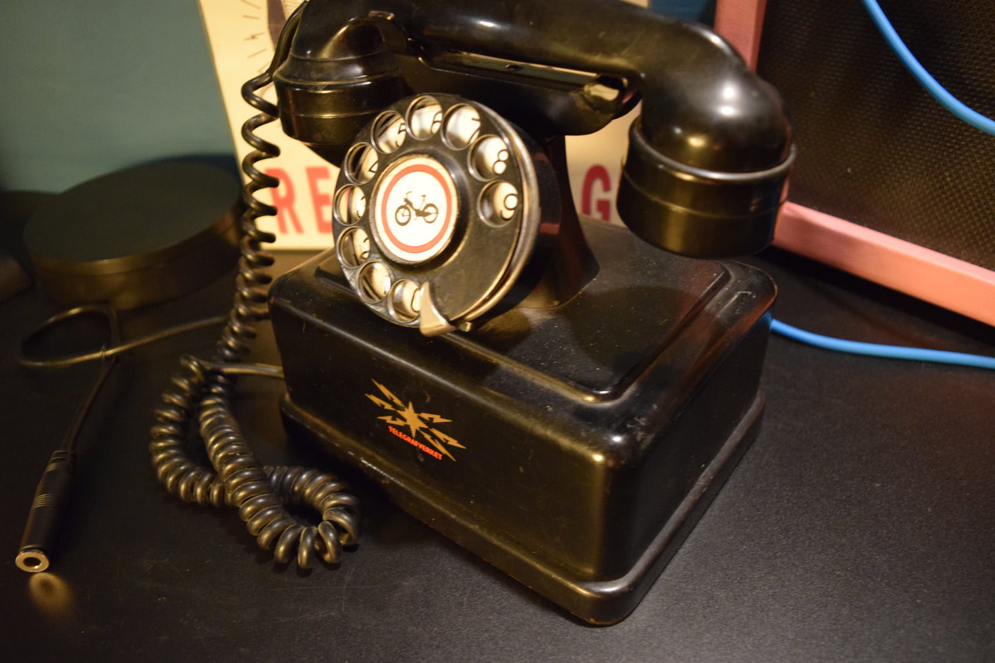 Telephone Microphone - 1940s Metal Norway Telegrafverket