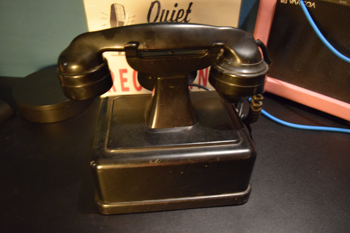 Telephone Microphone - 1940s Metal Norway Telegrafverket