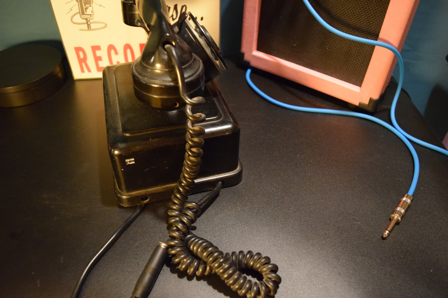 Telephone Microphone - 1940s Metal Norway Telegrafverket