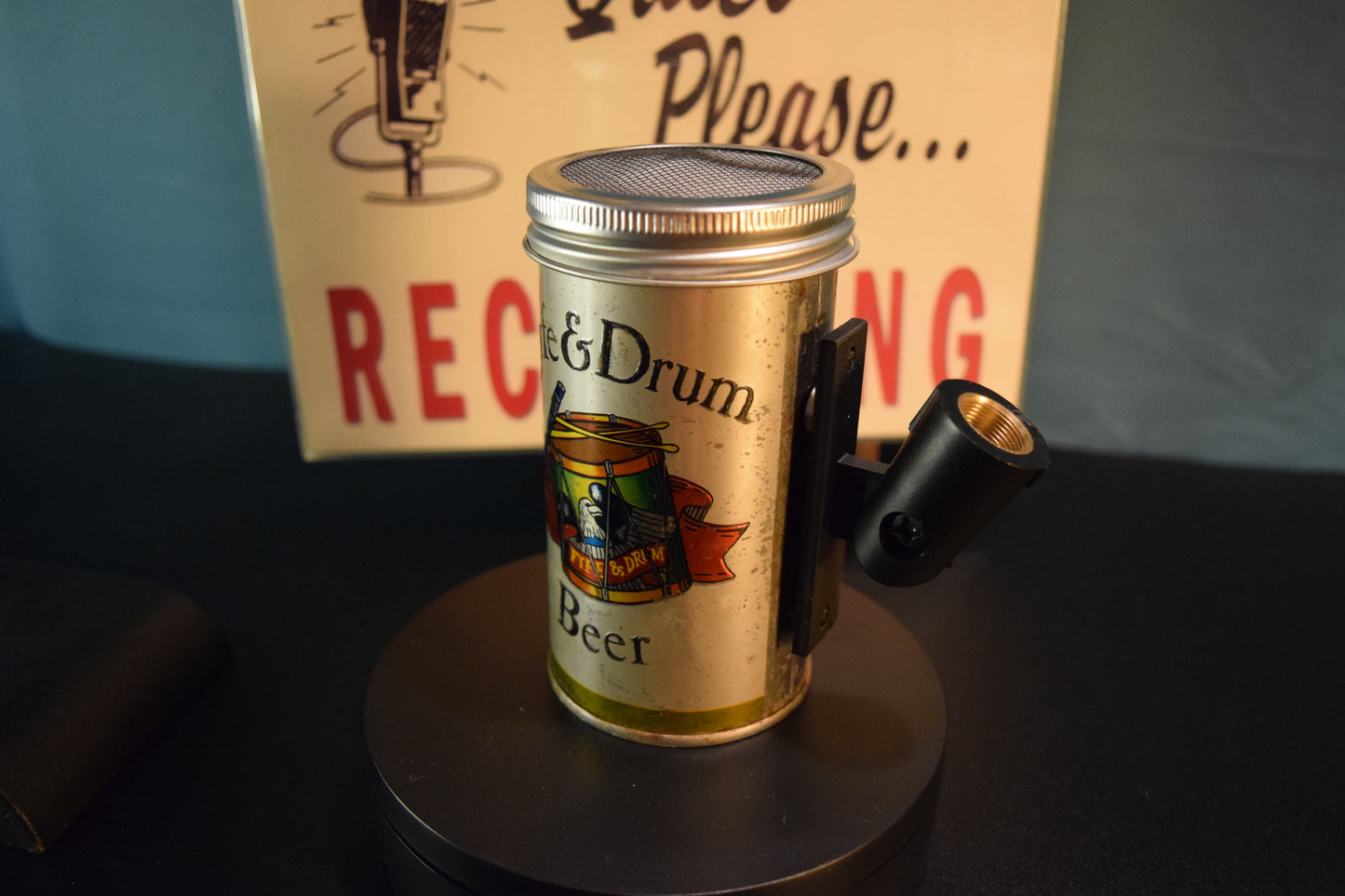 Lo Fi Beer Can Microphone - Fyfe and Drum