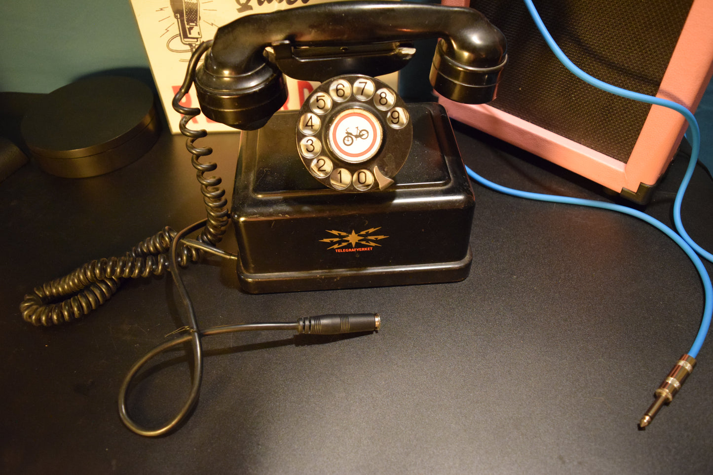 Telephone Microphone - 1940s Metal Norway Telegrafverket