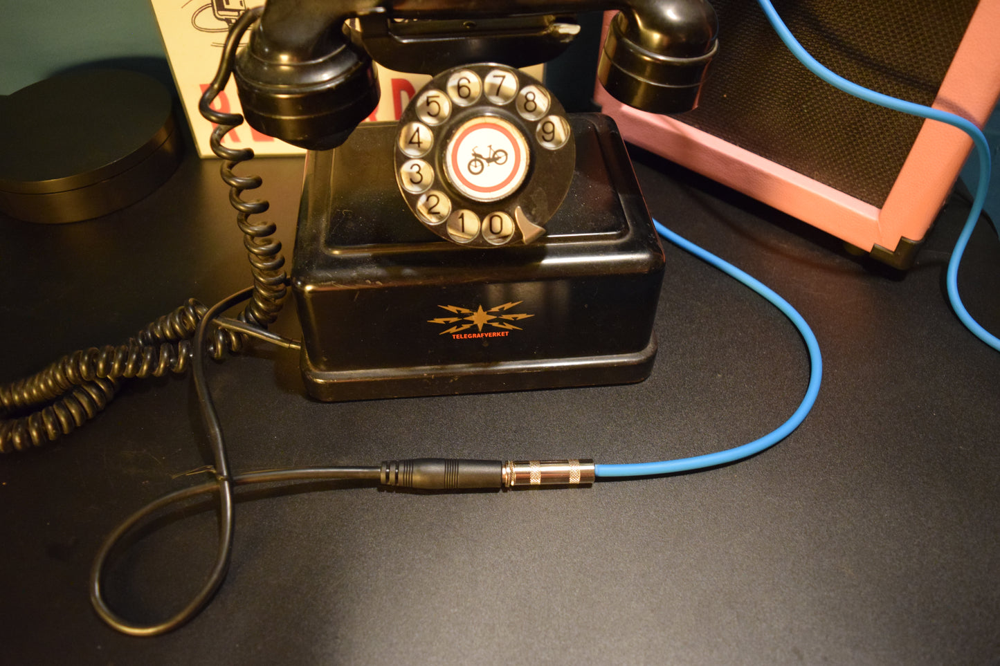 Telephone Microphone - 1940s Metal Norway Telegrafverket