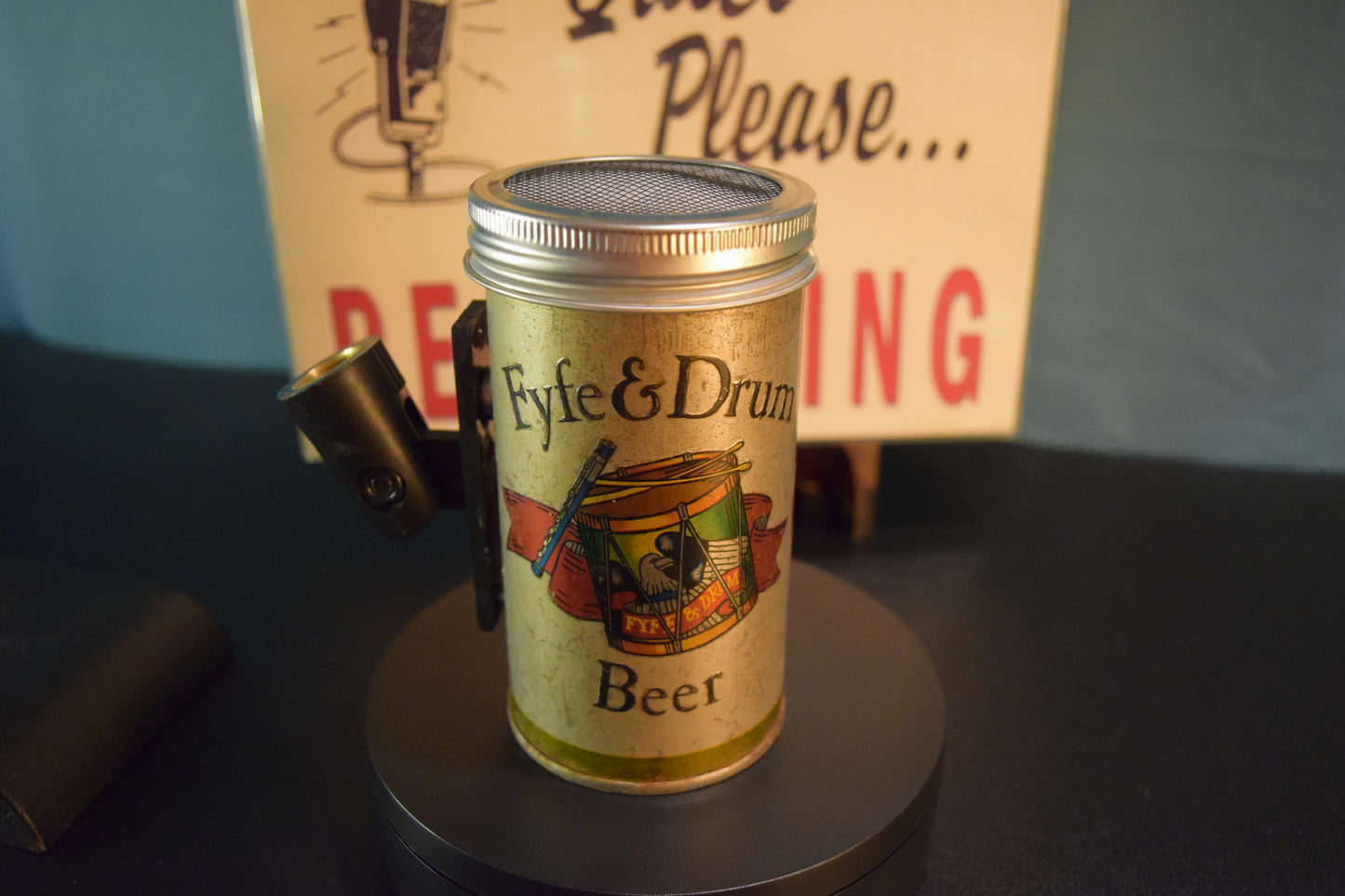 Lo Fi Beer Can Microphone - Fyfe and Drum