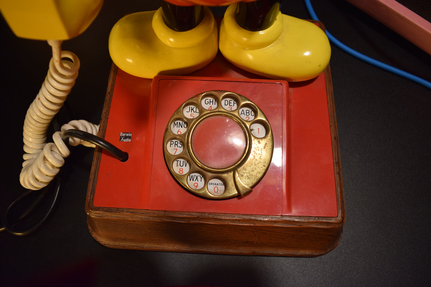 Telephone Microphone 1976 Mickey Mouse Rotary Dial
