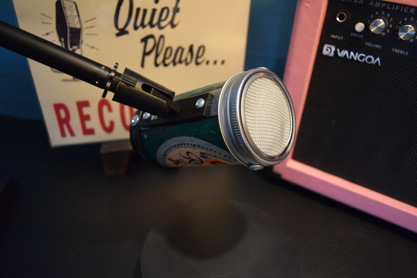 Lo Fi Beer Can Microphone - 1950s Boeing Wind Tunnel Old Stock Rainier