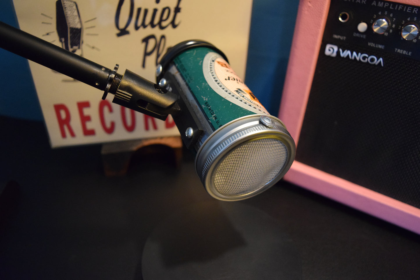 Lo Fi Beer Can Microphone - 1950s Boeing Wind Tunnel Old Stock Rainier