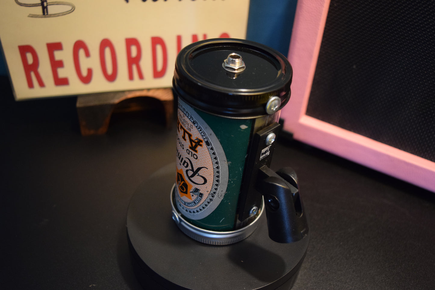 Lo Fi Beer Can Microphone - 1950s Boeing Wind Tunnel Old Stock Rainier