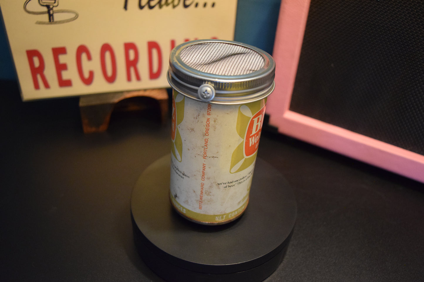 Lo Fi Beer Can Microphone - Blitz Weinhard Portland, Oregon