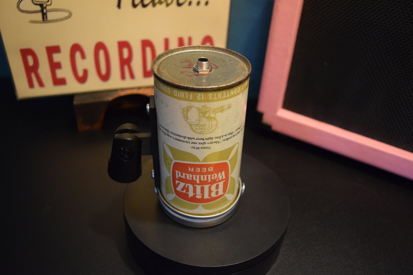 Lo Fi Beer Can Microphone - Blitz Weinhard Portland, Oregon