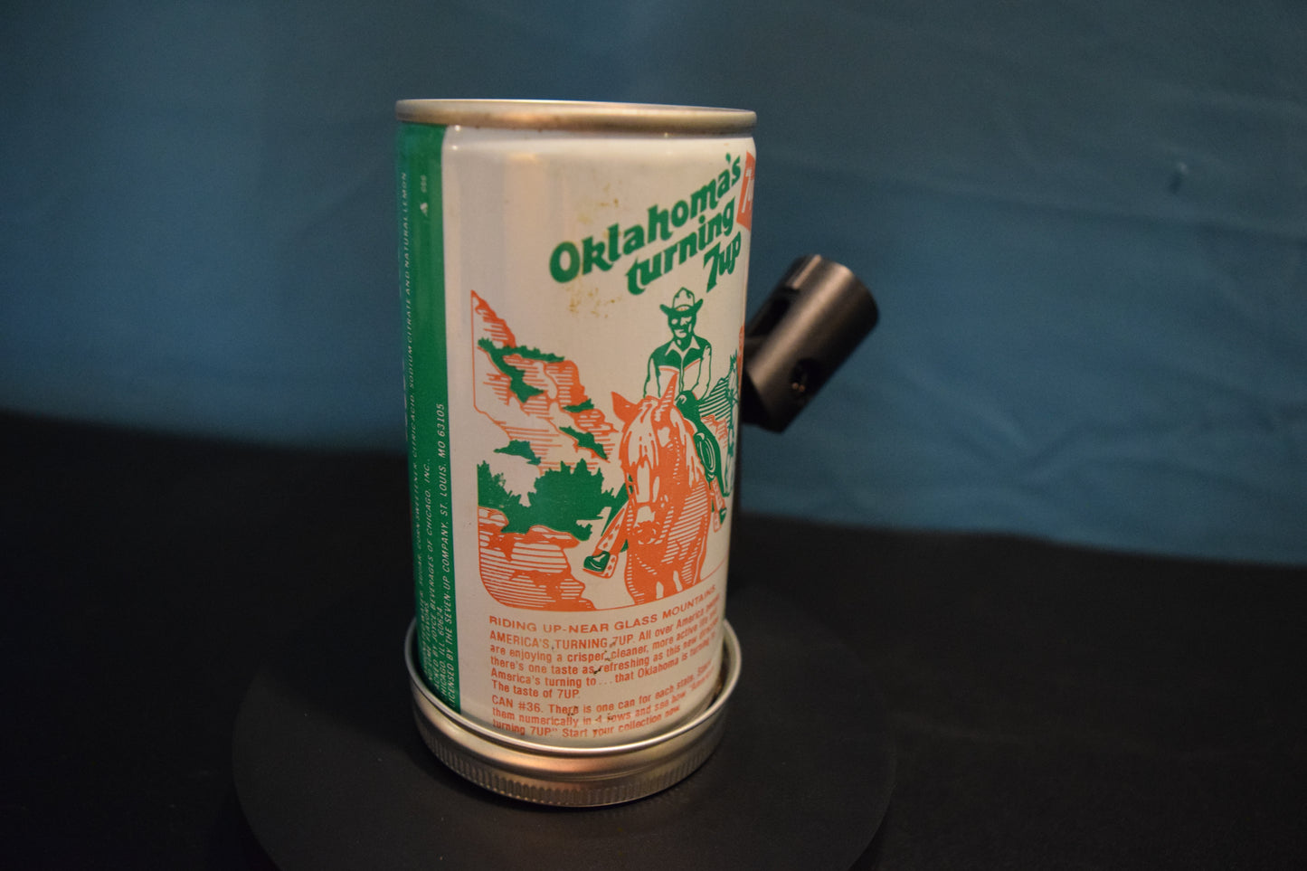 Lo Fi Soda Can Microphone - 50 States 1976 7Up Oklahoma