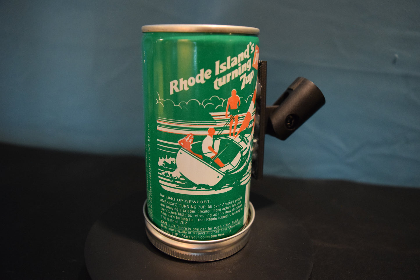 Lo Fi Soda Can Microphone - 50 States 1976 7Up Rhode Island