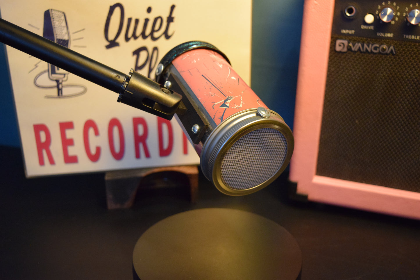 Lo fi Beer Can Microphone - 1950s Boeing Wind Tunnel Rainier, Pink Parks and Recreation