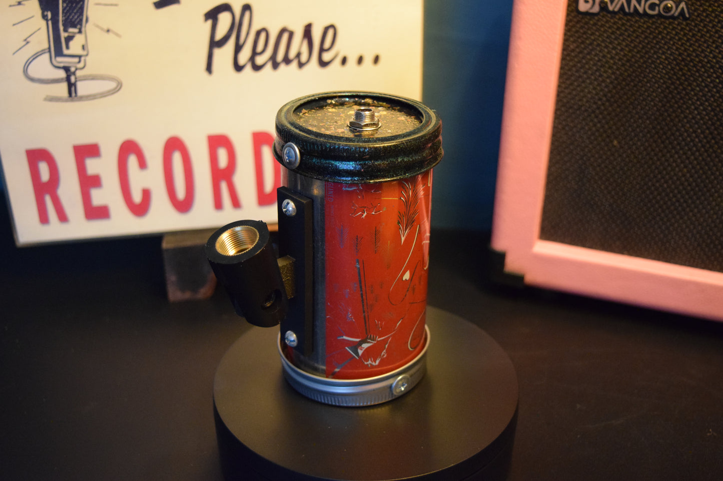Lo Fi Beer Can Microphone - 1950s Boeing Wind Tunnel Rainier, Red Parks and Recreation