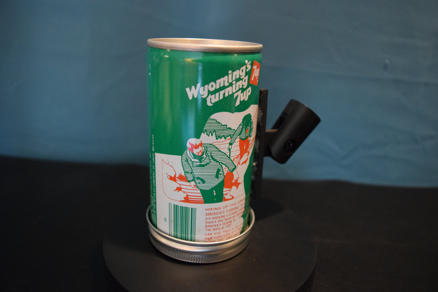 Lo Fi Soda Can Microphone - 1970s 7Up Wyoming