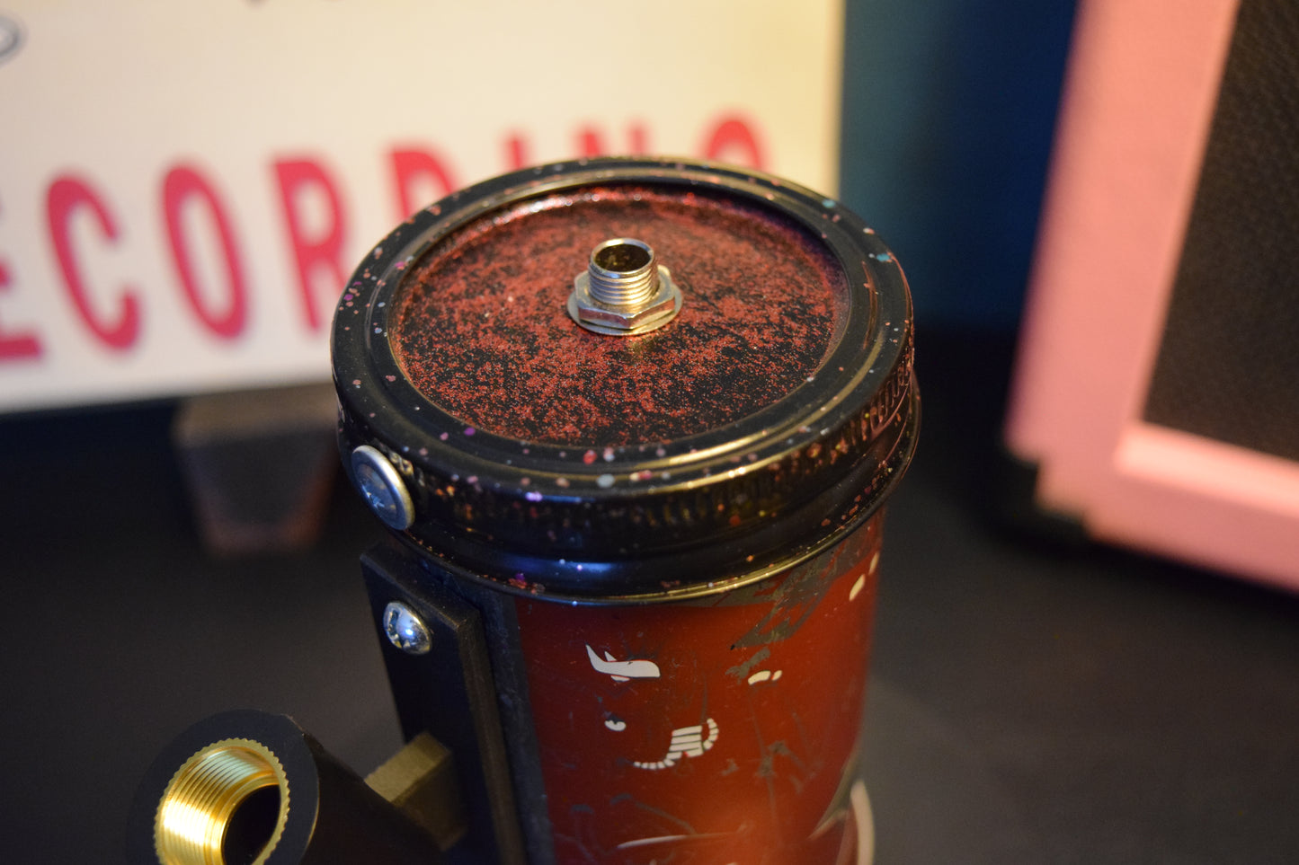 Lo Fi Beer Can Microphone - 1950s Boeing Wind Tunnel Rainier, Red Parlor and Board Games