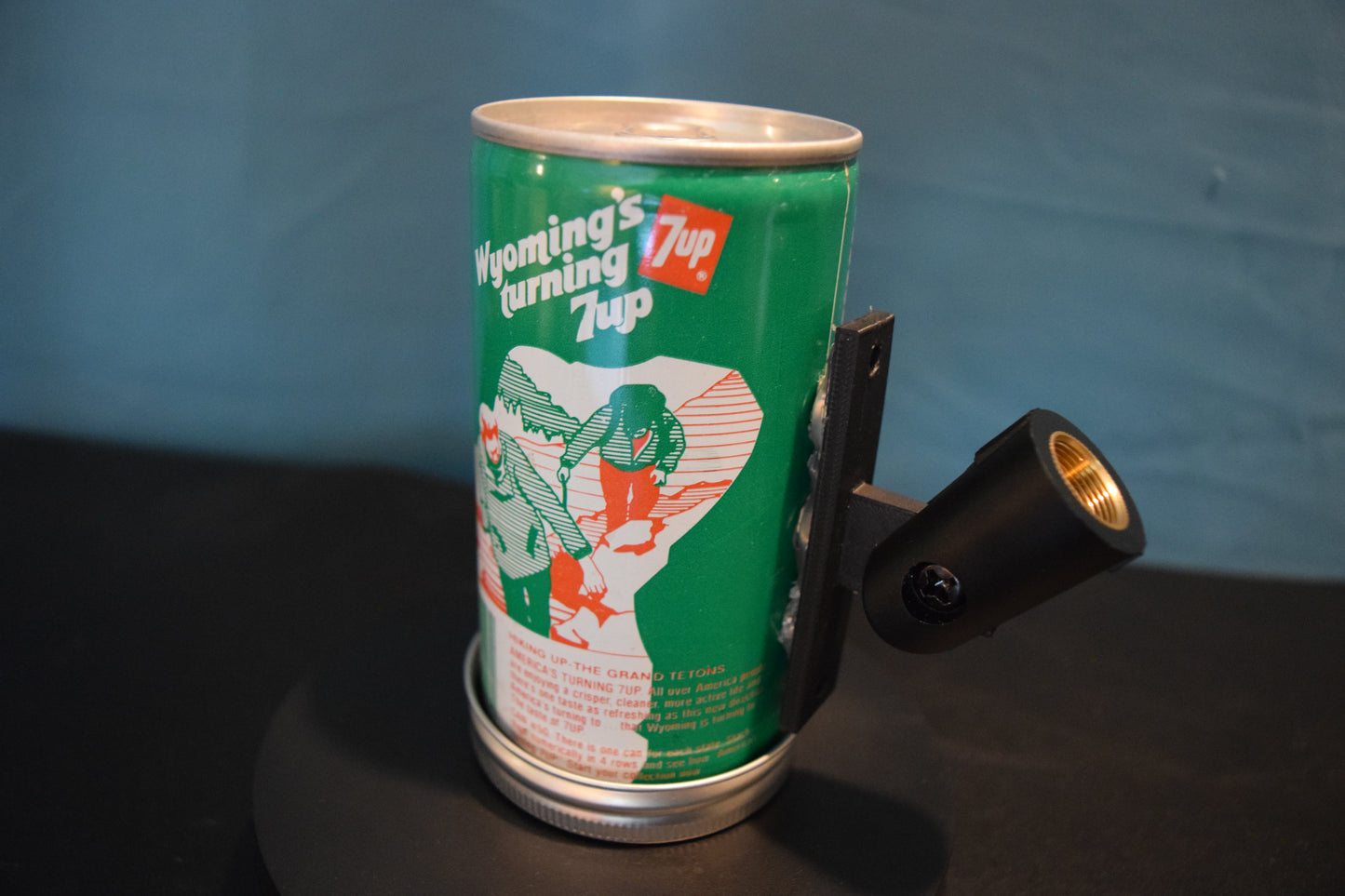 Lo Fi Soda Can Microphone - 1970s 7Up Wyoming