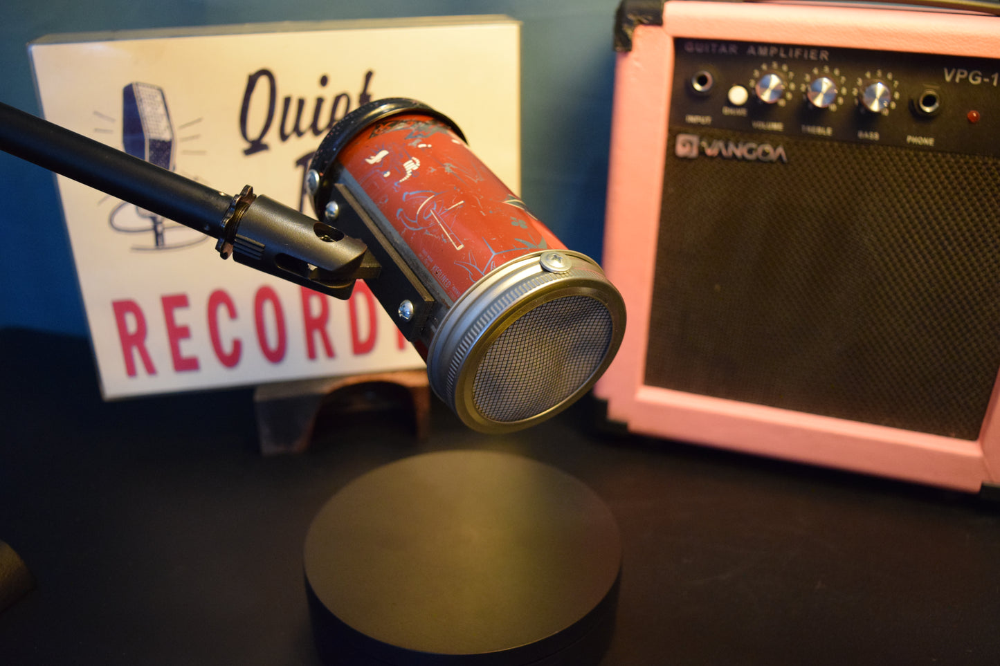 Lo Fi Beer Can Microphone - 1950s Boeing Wind Tunnel Rainier, Red Parlor and Board Games
