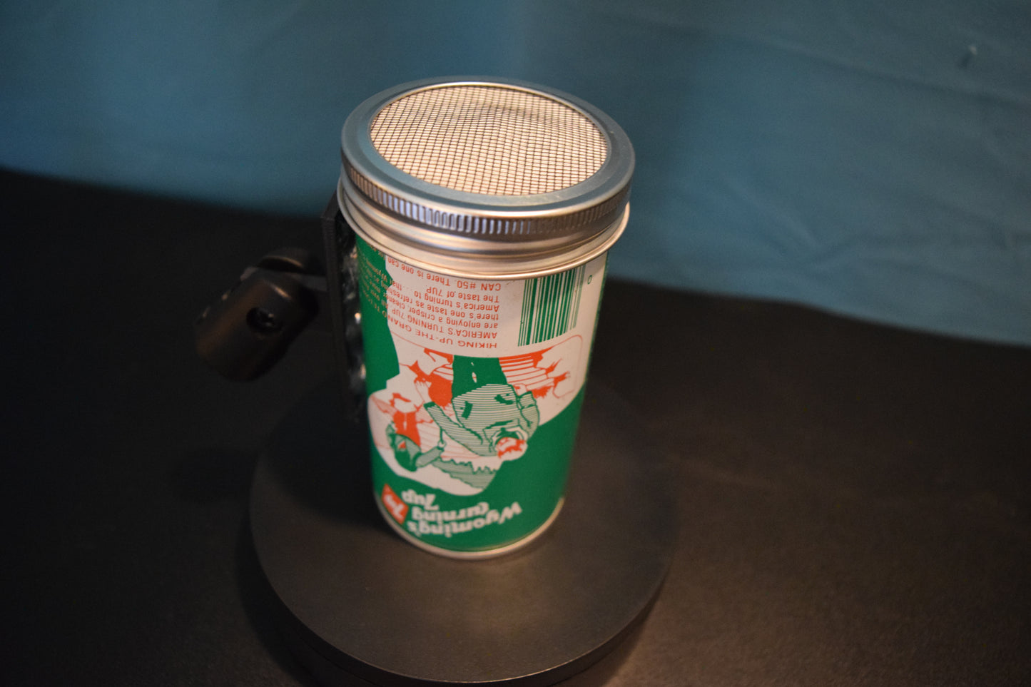 Lo Fi Soda Can Microphone - 1970s 7Up Wyoming