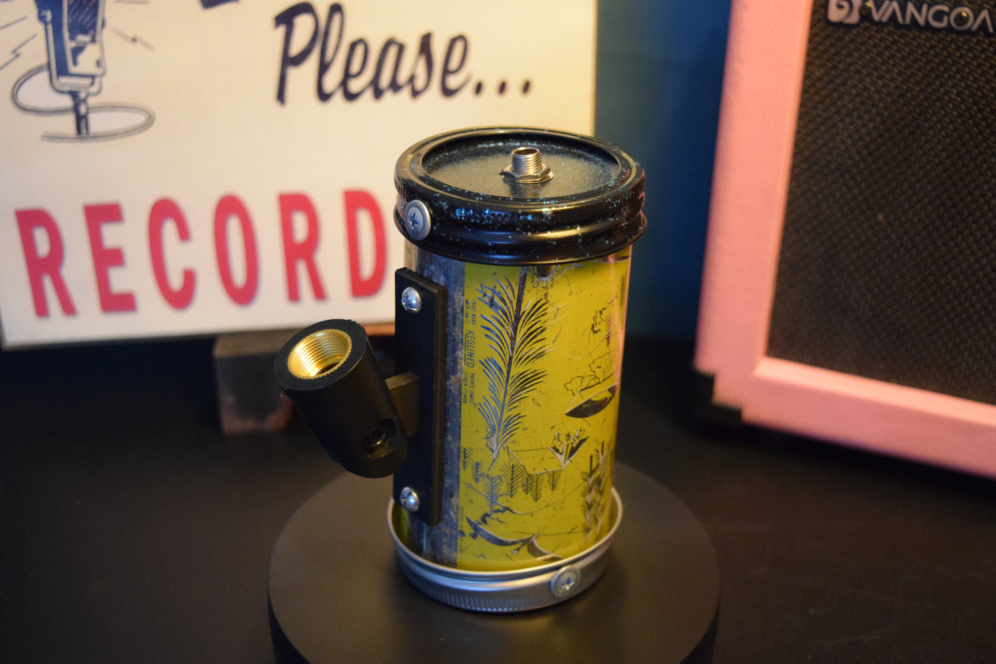 Lo Fi Beer Can Microphone - 1950s Boeing Wind Tunnel Rainier, Yellow Fishing and Camping