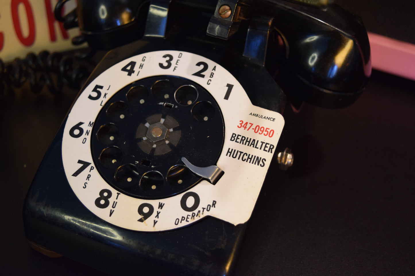 Telephone Microphone - Berhalter Funeral Home - Western Electric 500