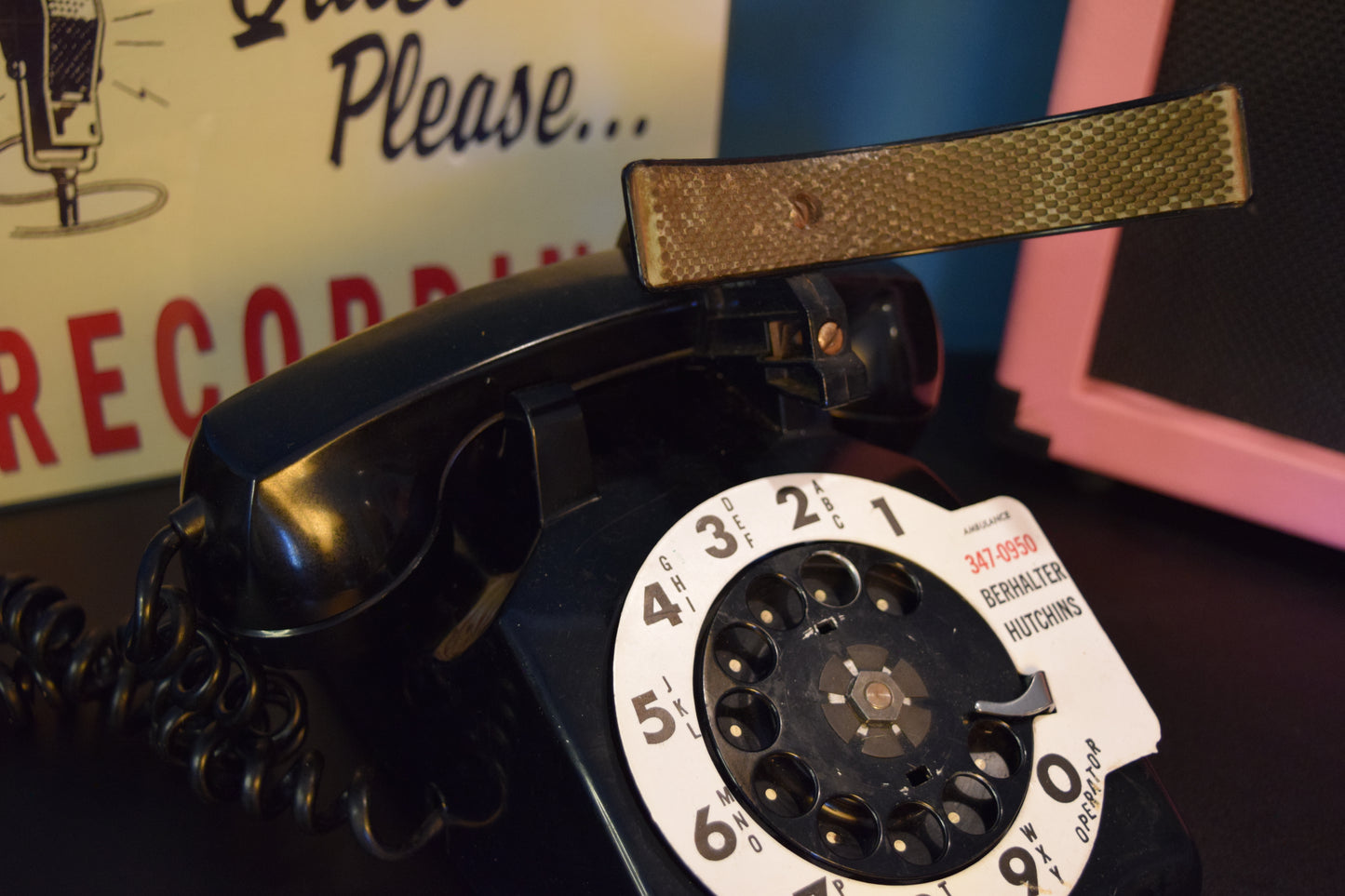 Telephone Microphone - Berhalter Funeral Home - Western Electric 500