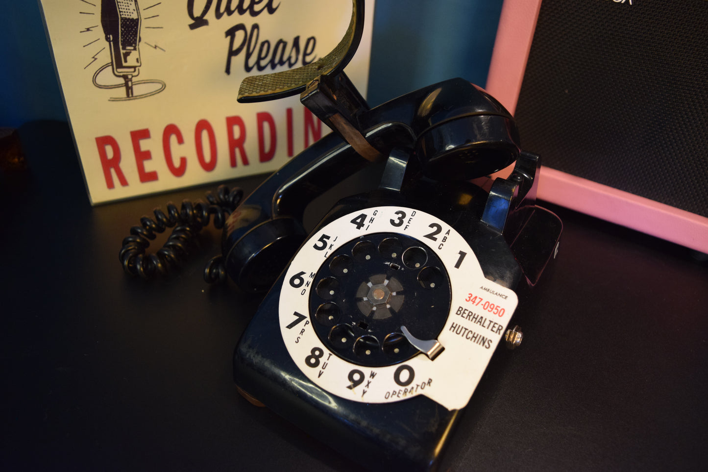Telephone Microphone - Berhalter Funeral Home - Western Electric 500