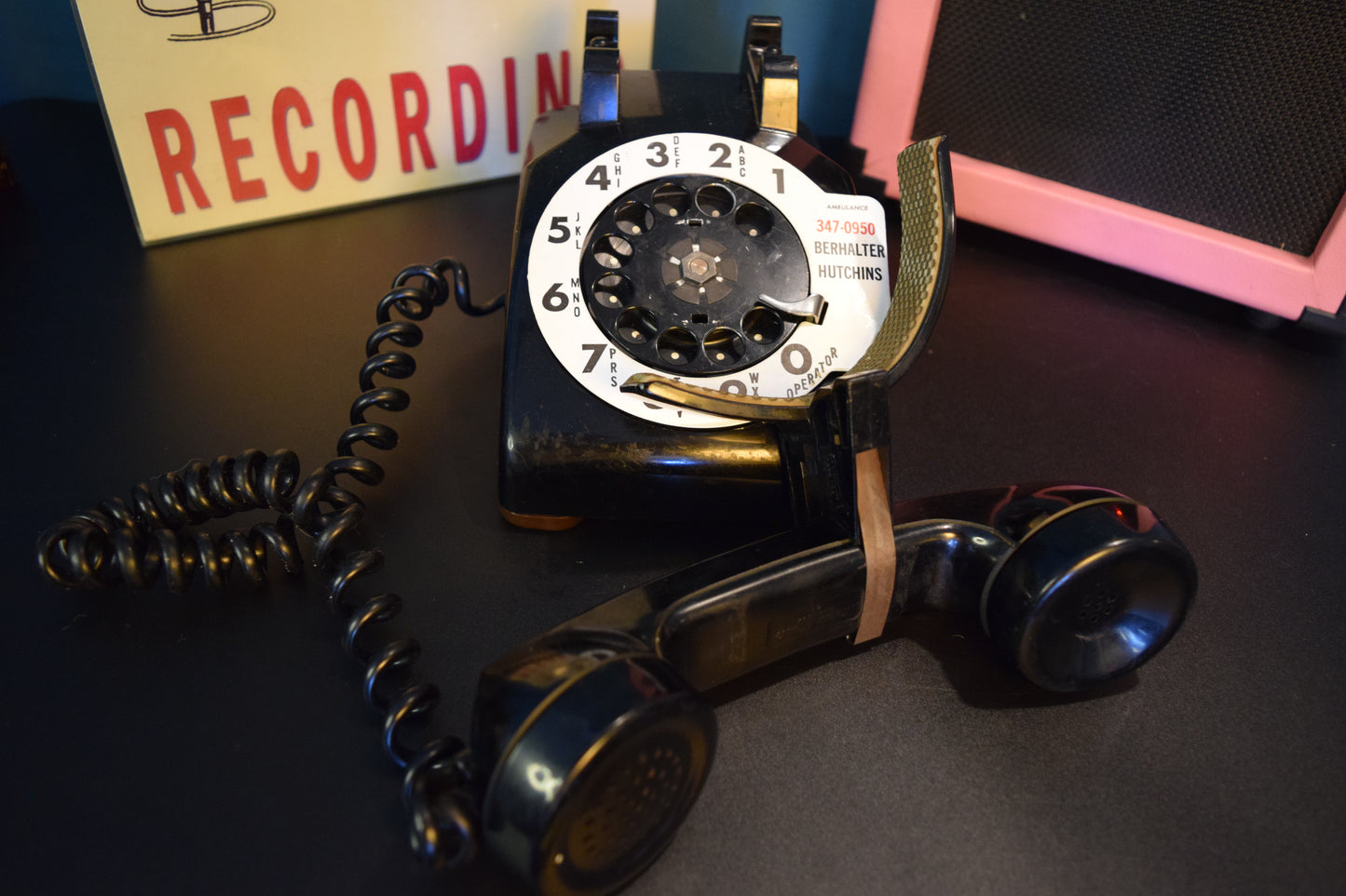 Telephone Microphone - Berhalter Funeral Home - Western Electric 500