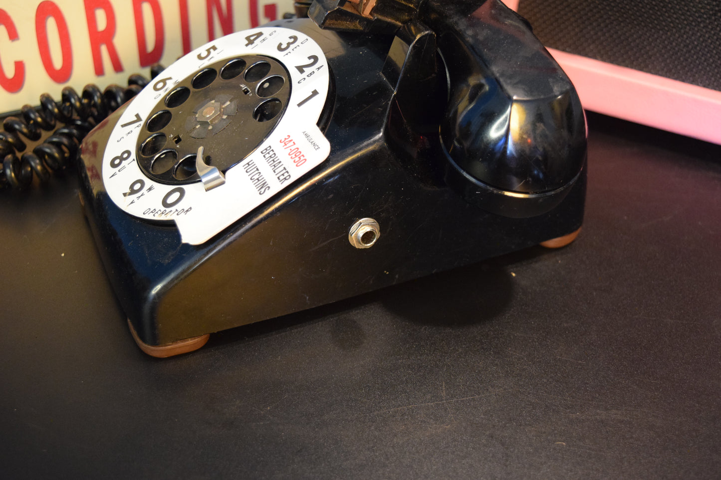 Telephone Microphone - Berhalter Funeral Home - Western Electric 500